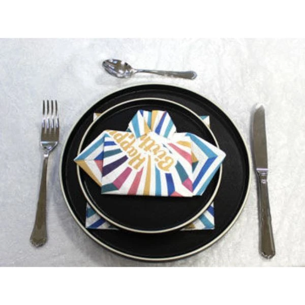 Serviet Happy Birthday 3-Lags 20 stk. 4200183  color Sort