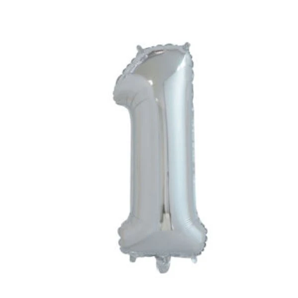 Ballon Nummer "1" 65 cm 4201511  color Sort