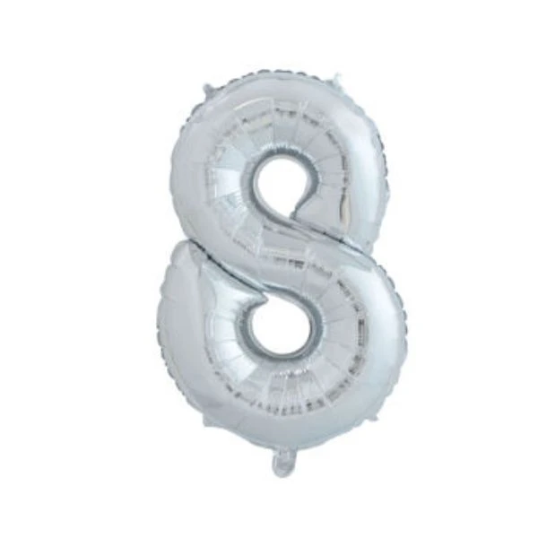 Ballon Nummer "8" 65 cm 4201518  color Sort