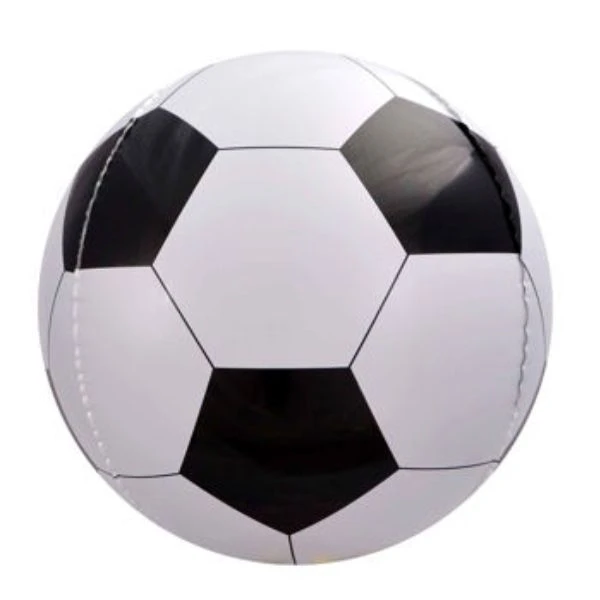 Ballon "Fodbold" Ø34 cm 4201541  color Sort