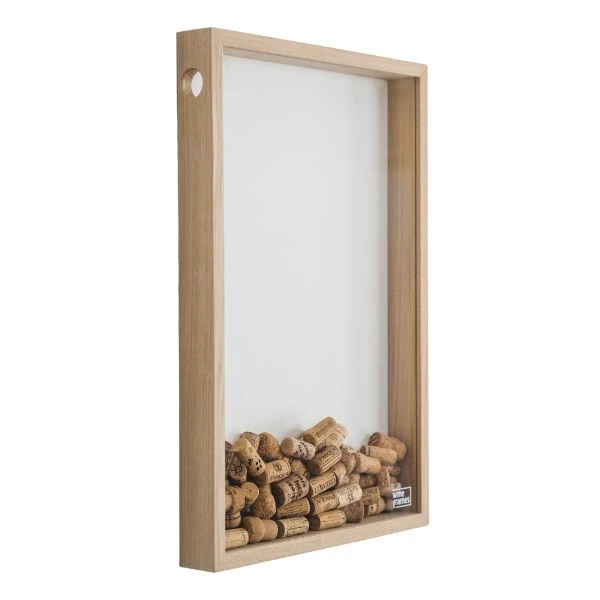 Ramme til vinpropper - Den Lille i Egetræ WF101 by Wineframe color Sort