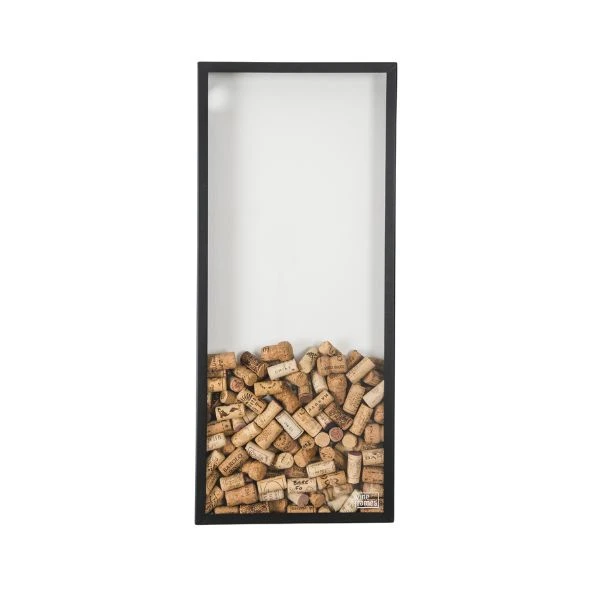Ramme til vinpropper - Den Lange i Mat sort WF303 by Wineframe color Sort