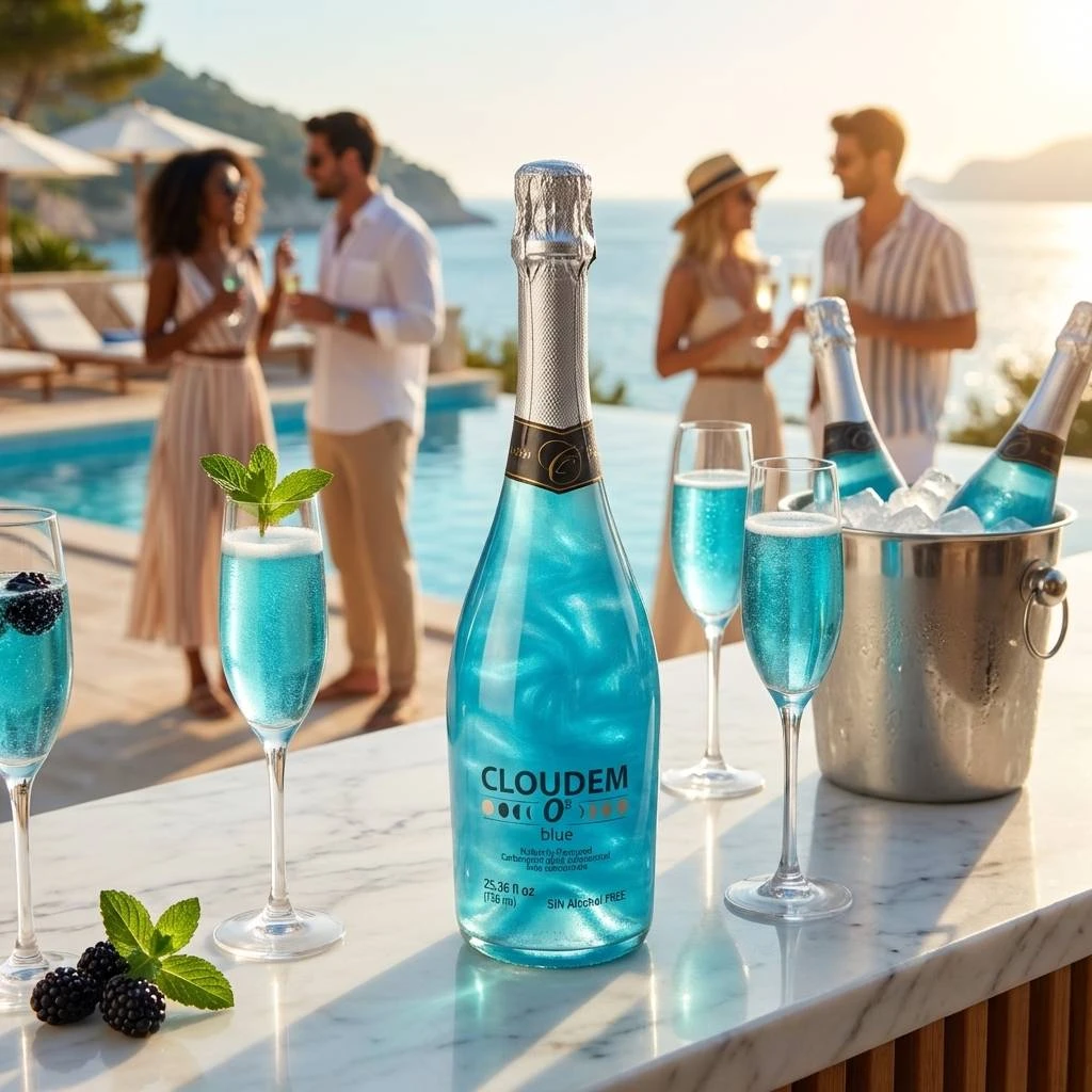 Cloudem Blue 75 cl - Alkoholfri 51150BC by Cloudem color Sort