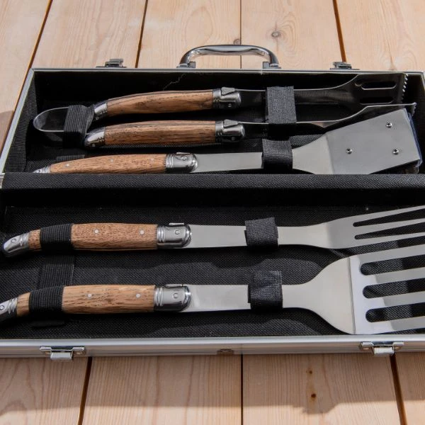 Laguiole By Haws BBQ sæt 4 Dele 30-LG0119OAK by Laguiole By Hâws color Sort