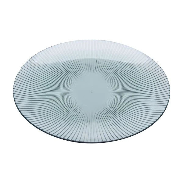 Tallerken grøn plast Ø 20  cm 4201147 by HAAHR & CO color Sort