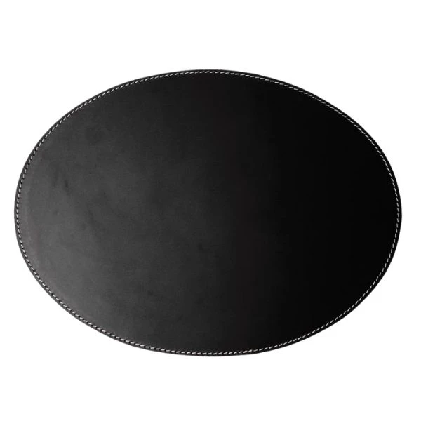Dækkeserviet Oval 35x48 cm Sort 59365105  color Sort