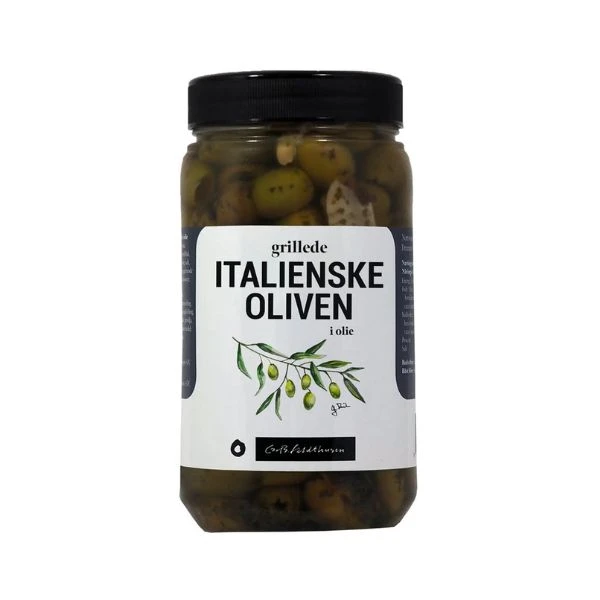 Grillede italienske oliven i olie Feldthusen 1,1KG 221169 by FELDTHUSEN color Sort