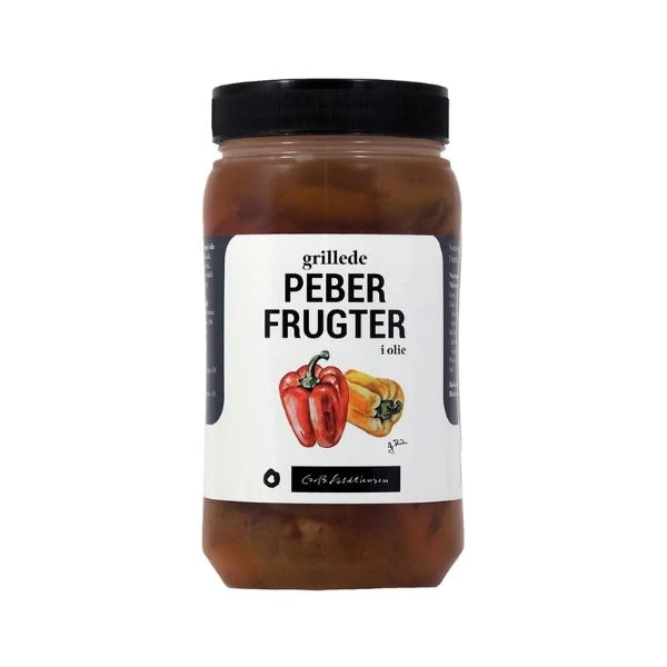 Grillede peberfrugter i olie Feldthusen 1,1KG 200404 by FELDTHUSEN color Sort