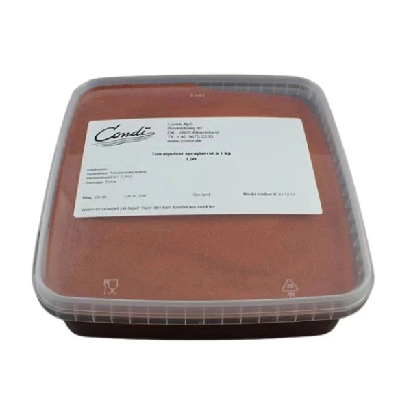 Tomatpulver Spraytørret Condi 1 kg 257258 by Condi color Sort