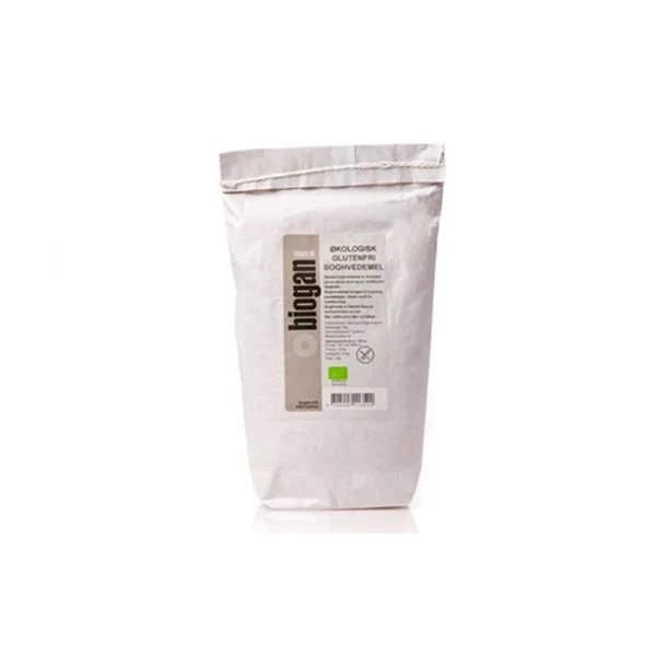 Boghvedemel, glutenfri Øko Biogan 1KG 205048 by BIOGAN color Sort