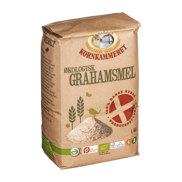 Grahamsmel Øko Kornkammeret 1 kg 88233 by Kornkammeret color Sort