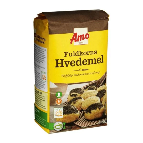 Amo Fuldkorns Hvedemel 1 kg 131820 by AMO color Sort