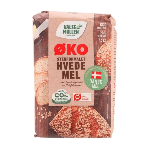 Hvedemel Stenformalet Øko Valsemøllen 1,7KG 333367 by Valsemøllen color Sort