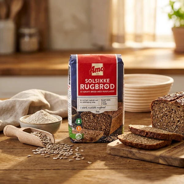 Rugbrødsblanding Solsikke Amo 1KG 130898 by AMO color Sort