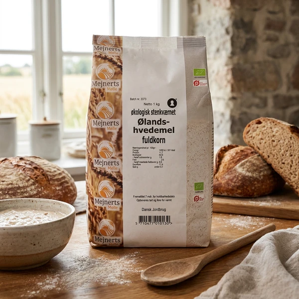 Ølandshvedemel Fuldkorn Øko Mejnerts Mølle 1 kg 207074 by Mejnerts Mølle color Sort