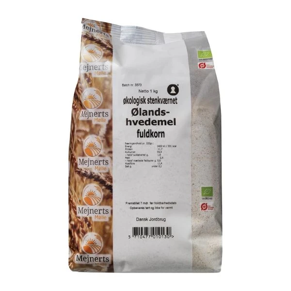 Ølandshvedemel Fuldkorn Øko Mejnerts Mølle 1 kg 207074 by Mejnerts Mølle color Sort