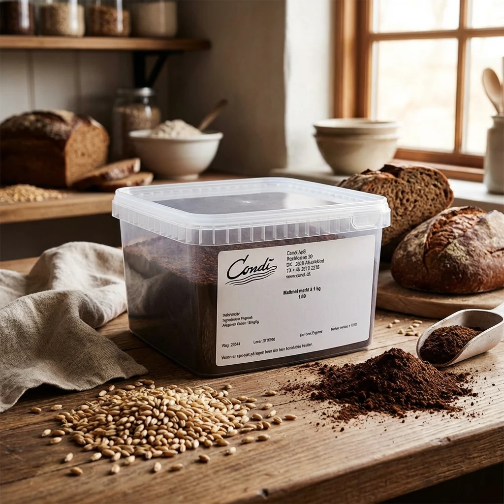 Condi Mørk Bygmaltmel 1 kg 237711 by Condi color Sort
