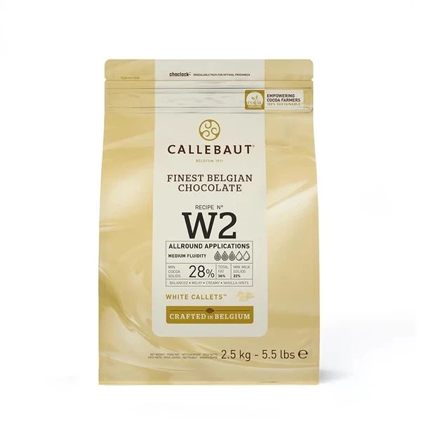 Hvide overtrækschokoladeknapper 28% Barry Callebaut 2.5KG 251992 by Barry Callebaut color Sort