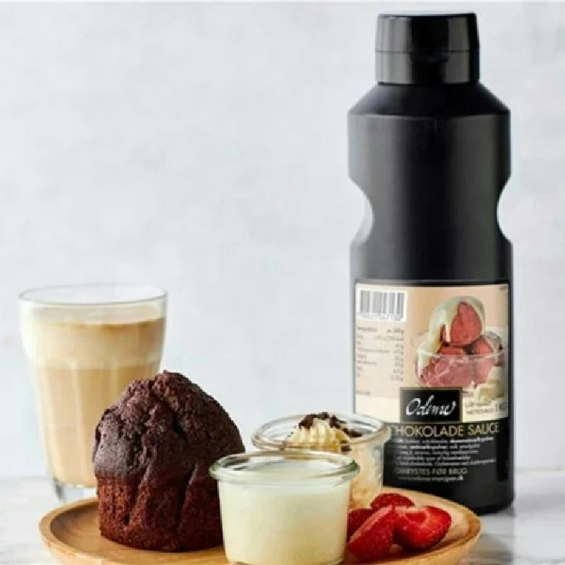 Dessertsauce med hvid chokolade Odense Marcipan 1KG 344602 by Odense Marcipan color Sort