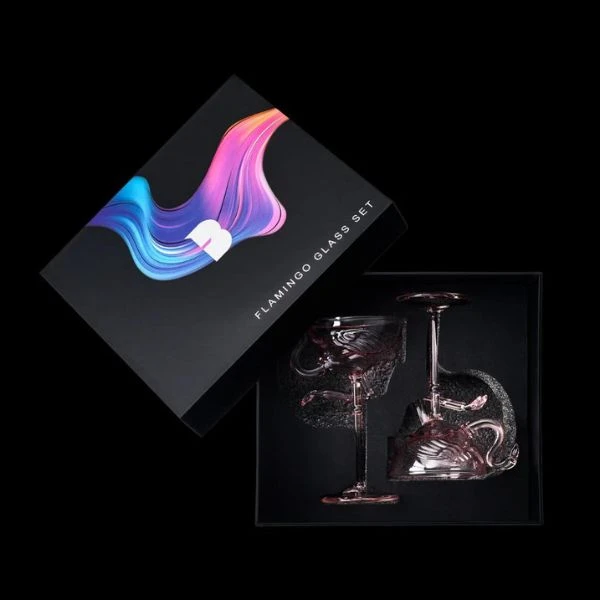 Flamingo Glas 175ml 6 stk. GLASSWARE_FLAMINGO by Flavour Blaster color Sort
