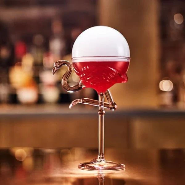 Flamingo Glas 175ml 6 stk. GLASSWARE_FLAMINGO by Flavour Blaster color Sort