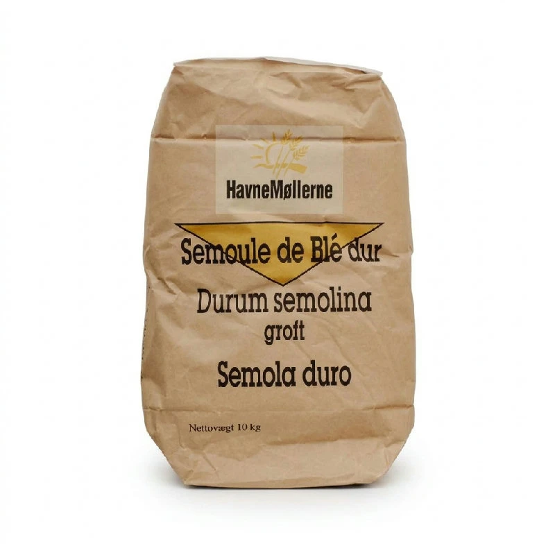 Durummel Semolina Grov Sæk 10 kg 268433 by HAVNEMØL color Sort