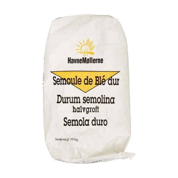 Durummel Semolina Halvgrov SÆK 10 KG 268432 by HAVNEMØL color Sort
