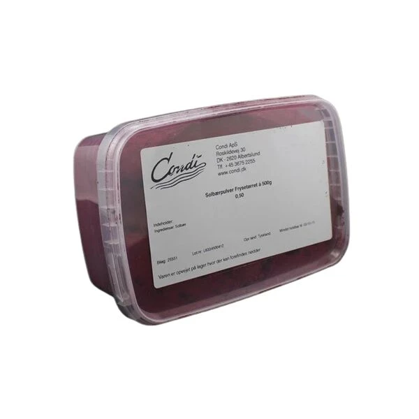Solbærpulver Frysetørret BT 500 G 272756 by Condi color Sort