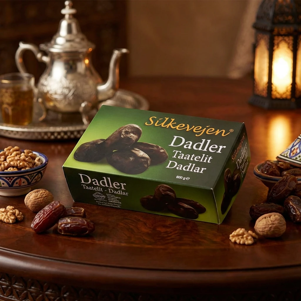 Dadler i æske 550 g 267347 by SILKEVEJ color Sort