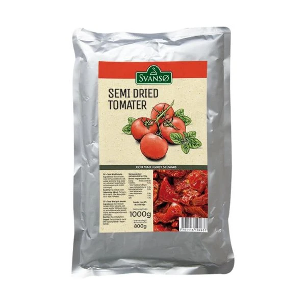 Tomater SemiDried Rød PS 1 kg 205017 by SVANSØ color Sort