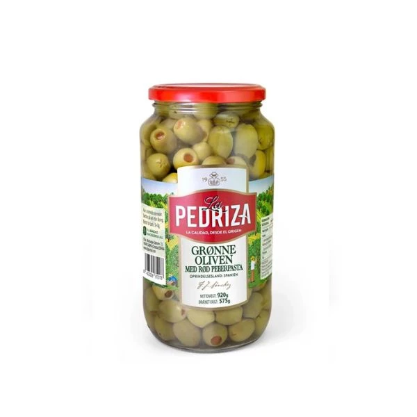 Oliven Grøn m/Pimentos GL 920 G 37924 by LA PEDRI color Sort