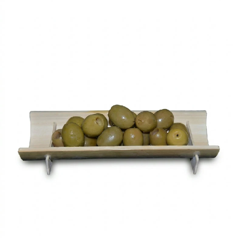 Grønne oliven uden sten 935 g glas 37930 by LA PEDRI color Sort