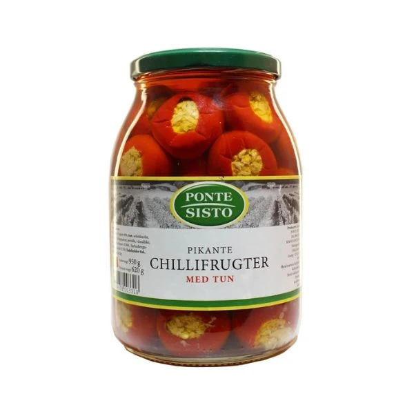 Chilifrugt Pikant m/Tun 950 g 242940 by PONTE S color Sort