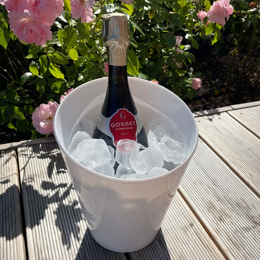 Rund flaskekøler 3 liter, hvid 390/1-hvid by Rbdrinks color Sort