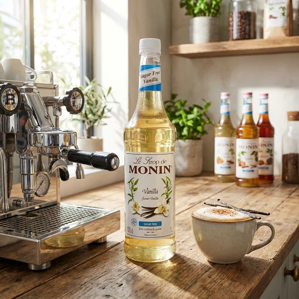 Monin Syrup Vanilla / Vanille, Sukkerfri ( PET ) 100 61336 by MONIN color Sort