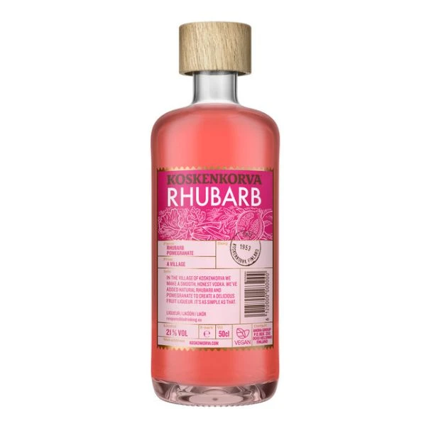 Koskenkorva Rabarber Likør 50 cl 207923 by KOSKENKORV color Sort