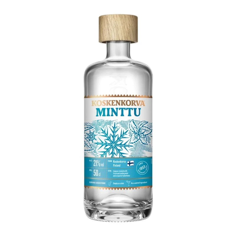 Koskenkorva Minttu Mint Likør 50 cl 35% 207927 by KOSKENKORV color Sort