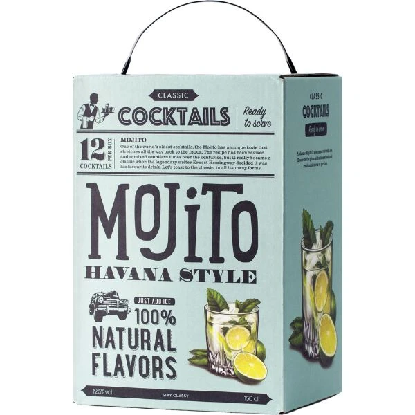Classic Cocktails Mojito Cocktail (BiB) 150 cl 204316 by Classic Cocktails color Sort