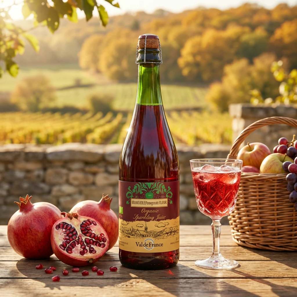 Val de France Alkoholfri Cider Granatæblesmag Øko 200153 by Val de France color Sort