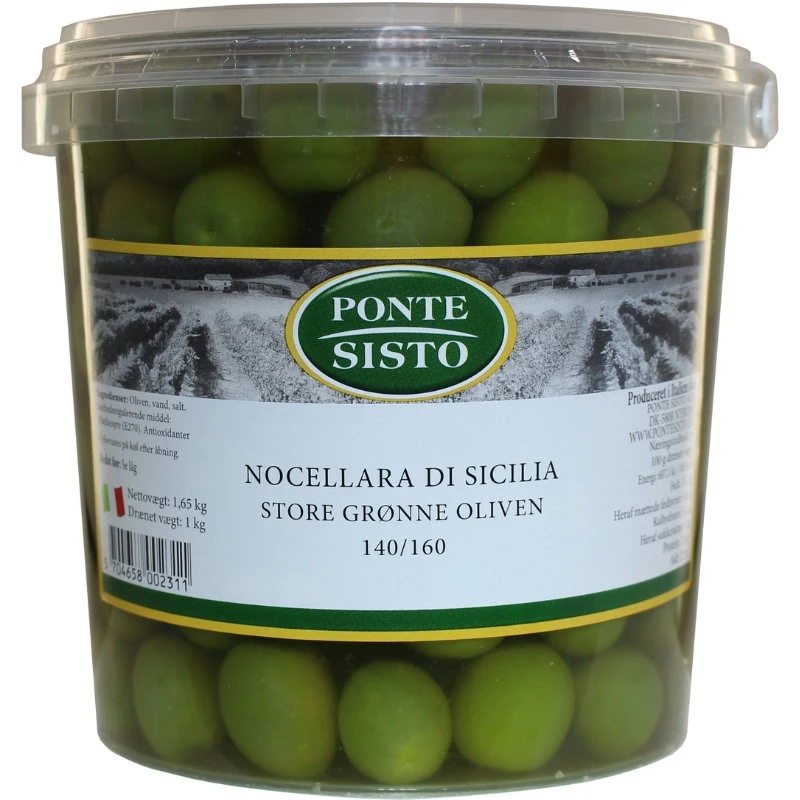 Oliven Nocellara Di Sicilia grøn Ponte Sisto 1,67 kg 251767 by Ponte Sisto color Sort