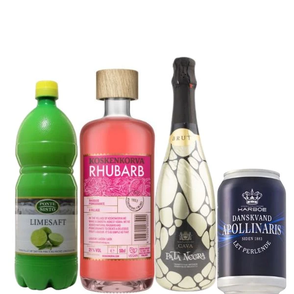 Koskenkorva Rabarber Spritz - Drinkspakke Koskenkorva4 by Barlife color Sort