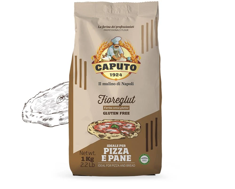 Caputo Pizzamel, glutenfri 1 kg 345584 by Caputo color Sort
