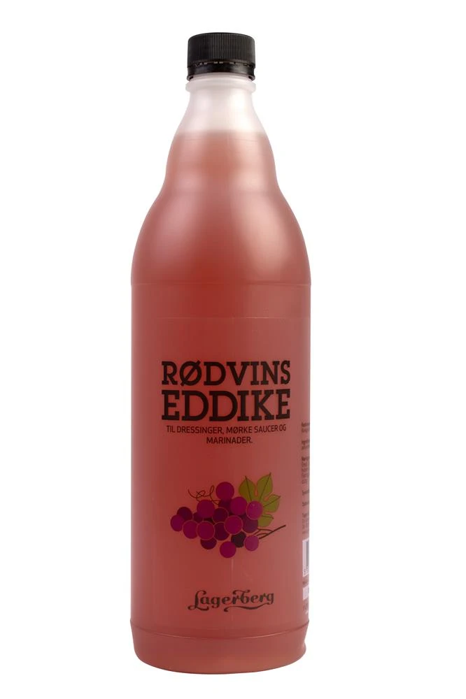 Rødvinseddike Fransk 6% 1 l 21393 by Lagerberg color Sort