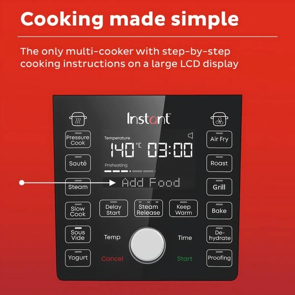 Instant Pot Duo Crisp Ultimate Låg Airfryer 13-i-1 81-140-0059-01-EU by Instant po color Sort