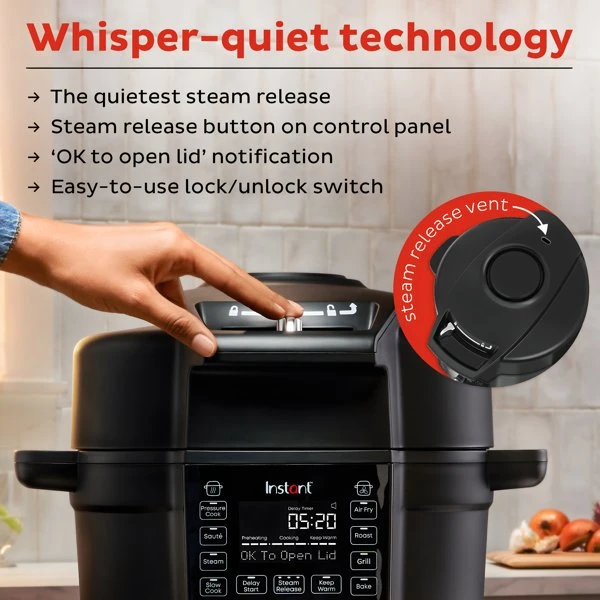 Instant Pot Duo Crisp Ultimate Låg Airfryer 13-i-1 81-140-0059-01-EU by Instant po color Sort
