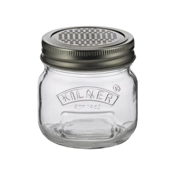Rivejern med krukke Kilner® 8x8x8cm KI25057 by Kilner color Sort