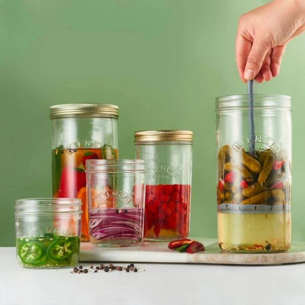 Pickling Krukke SÆT Kilner® 1 liter KI25068 by Kilner color Sort