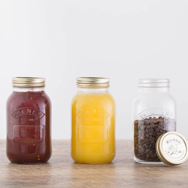 Konserveringskrukke Kilner® rund 1 liter KI25401 by Kilner color Sort