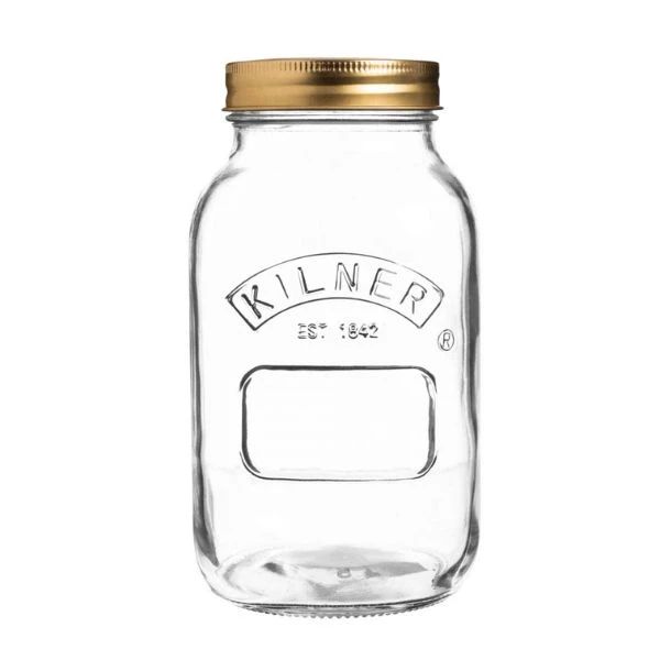 Konserveringskrukke Kilner® rund 1 liter KI25401 by Kilner color Sort