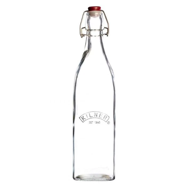 Flaske med klips Kilner® 1 liter KI25472 by Kilner color Sort